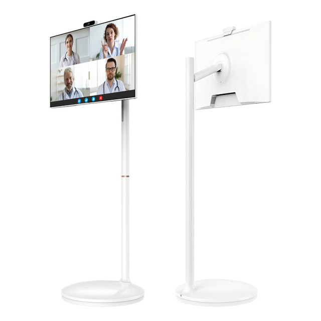 32 Inch Hot Sales Movable Smart Tablet Pc Portable Tv With Battery Android 12 Touch Screen with Stand Pole and Camera