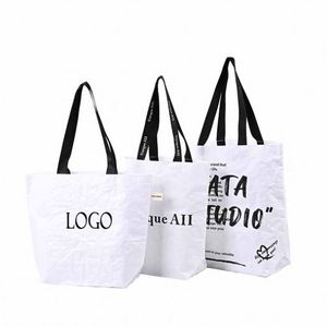 Customized logo Woven Tote Bag Durable Laminated PP Woven Tote Bag Large-capacity Recycled Shopping Promotional Bag - Product Image 2