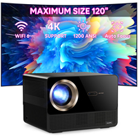 Projecteur numérique CRE CR67 MAX LED anti-poussière 1080P 4K avec prise en charge de la mise au point automatique, correction automatique de la distorsion trapézoïdale, Android 11, format de poche, pour la maison