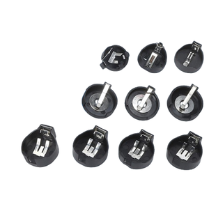 Soporte para batería de botón tipo CR2032 con pin circular, horizontal, para llave de coche, conector de parche para batería, venta directa de fábrica personalizada - Product Image 4