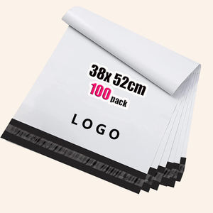 Bolsas de Embalaje para Envío con Adhesivo Fuerte Personalizadas de la Marca GTU, Grosor de 0.5 Mil, con Relieve/Grabado, 38x52cm, 100 Unidades, Blancas, para Zapatos - Product Image 1