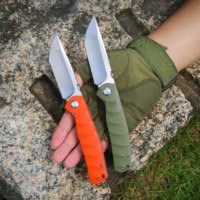 Couteau pliant multifonctionnel pour le camping en plein air, lame en acier D2, manche en G10, couteau de chasse tactique de survie, couteau de poche