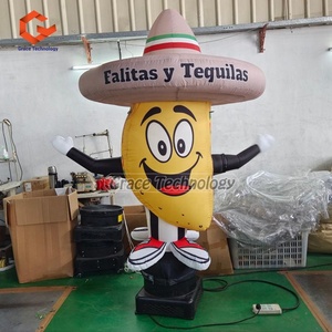 ตุ๊กตาลมเป่าลมรูปทรงใหม่ ตุ๊กตาลมเป่าลมรูปทาโก้ ตุ๊กตาลมเป่าลมรูปแพน<span class=keywords><strong>เค้ก</strong></span> ตุ๊กตาลมเป่าลมรูปคนลอยฟ้า สำหรับ<span class=keywords><strong>โฆษณา</strong></span>ร้านอาหาร - Product Image 2