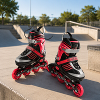 Patins à roulettes électriques réglables en gros pour adultes, sports de plein air, roues en PU lumineuses professionnelles