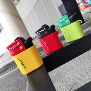 Étui de protection en silicone sans fil pour écouteurs Air-pods <span class=keywords><strong>1</strong></span> 2, design amusant en forme de briquet 3D - Product Image 6