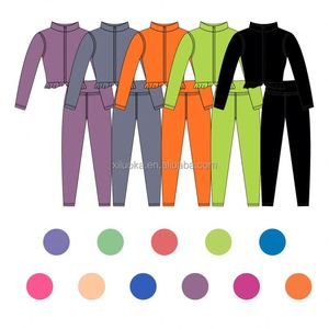 Conjunto de <span class=keywords><strong>ropa</strong></span> de Yoga para bebés de Etiqueta Privada, <span class=keywords><strong>ropa</strong></span> de entrenamiento de gimnasio para correr para niños de secado rápido, traje de <span class=keywords><strong>ropa</strong></span> deportiva para niñas de estilo Otoño Invierno - Product Image 3