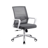 Chaises de bureau ergonomiques pivotantes en maille, chaises simples réglables en tissu, ensemble de mobilier moderne, personnalisation d'usine, vente en gros