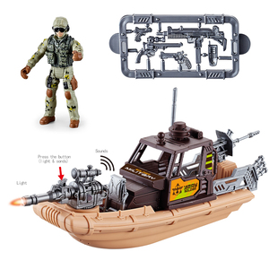 Ensemble de jouets de figurines d'<span class=keywords><strong>action</strong></span> militaires personnalisées QS, soldats de l'armée, véhicules militaires, avec effets sonores et lumineux - Product Image 5