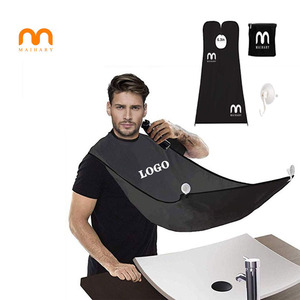 Vente en gros LOGO personnalisé prix usine coupe bavoir pour hommes rasage toilettage soin cheveux propres adulte <span class=keywords><strong>barbe</strong></span> tablier mâle - Product Image 1