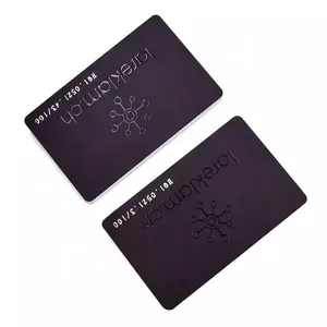 Custom ProgramMable All-Black Matte NFC Business Card With UV LOGO And QR Code