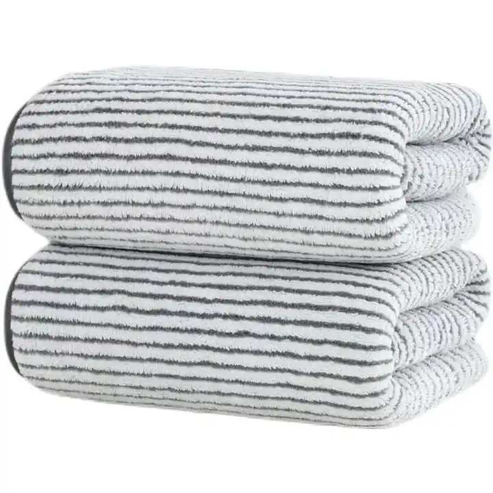 100% Egyptian Cotton  Bath Towels (70x140cm) - Pack Of 2 - Grey