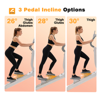 Escalier d'exercice pliable de haute qualité à résistance magnétique réglable pour la maison, machine d'exercice à 8 niveaux de résistance magnétique