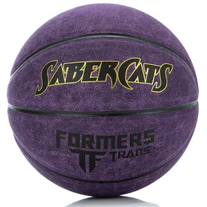 Cheap Custom Logo Printed Colorful Rubber Basketball