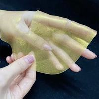 Masque en feuille de collagène doré en gros, bio-cellulose, nanoparticules d'or, acide hyaluronique, vitamine C, anti-rides, agrumes, pour le visage