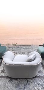 Luxury Modern Velvet Armchair Living Room Furniture <b>Gold</b> Stainless Steel Metal Trim Accent <b>Sofa</b> Chair with Pillow - Product Image 2