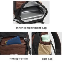 Neuer Sport Freizeit wasserdichter Polyester Rucksack Vielseitiges Farb block design Pendel wandern mit großer Kapazität