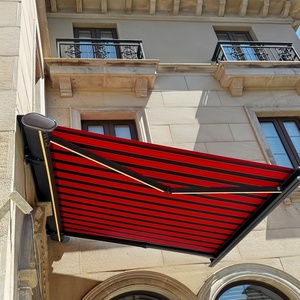 Auvent pliable rétractable contrôlé par application Cassette motorisée en alliage d'aluminium Conception Villas Balcons Jardins extérieurs Terrasses - Product Image 3