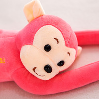 Peluche personnalisée en coton PP super doux, motif singe banane à long bras, adorable poupée à griffes, animal en peluche, conception sur mesure