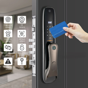 Nouveau produit serrure de porte intelligente maison empreinte digitale serrure de porte électronique coulissante avec caméra - Product Image 5