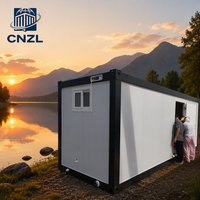 Maison conteneur modulaire détachable de luxe à faible coût, 20 pieds, 40 pieds, préfabriquée, portable, pour une vie nomade, type Tiny Home