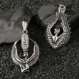 KALEN Colgantes Finos Unisex Encantos Acero Inoxidable Arpía Griega Águila Luna Joyería de Moda Colgantes - Product Image 3