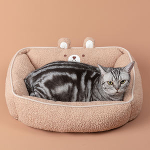 Série animale de conception mignonne de haute qualité Ours brun <span class=keywords><strong>Den</strong></span> carré doux et chaud pour une utilisation en gros - Product Image 4