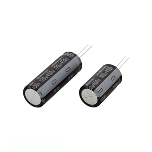 ตัวแทนจำหน่ายอย่างเป็นทางการ ตัวเก็บประจุแบบ Through Hole 120 uF RADIAL UTF2W121MND - Product Image 1