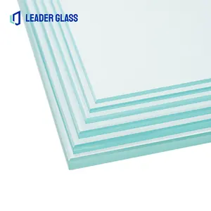 High Quality 3mm To 19mm Ultra White Glass Extra Low Iron Glass With Blue Edge