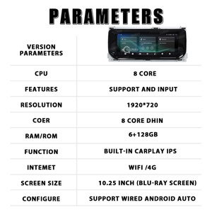 Autoradio Android 12 de 10,25 pouces avec panneau de climatisation pour Land Rover Sport L494 2013 2014 2015 - 2017, système multimédia GPS de navigation - Product Image 3