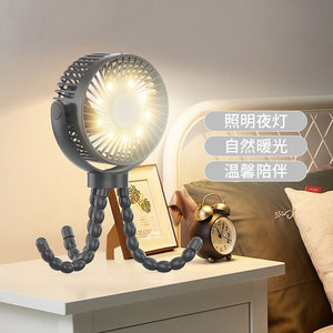 Ventilateur Octopus portable alimenté par USB, pliable, pour poussette de bébé, avec pince flexible, pour une utilisation intérieure et extérieure - Product Image 3