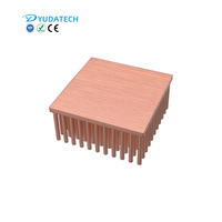 Disipador térmico de refrigeración, placa base de tamaño personalizado, pequeño disipador de calor de cobre forjado en frío
