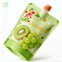 Pochettes à bec verseur personnalisées en BOPP de qualité alimentaire pour boissons, jus de fruits, milkshakes, eau minérale, sodas, bières – 100ml, 250ml, 500ml