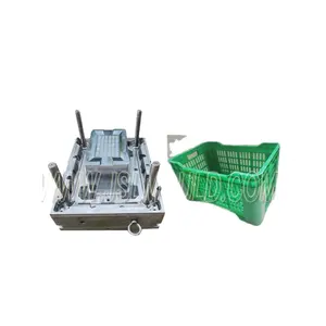Quality Taizhou Mold Factory Injection Plastic Customized Vegetable Crate Fruit Crate Bin Box Mould