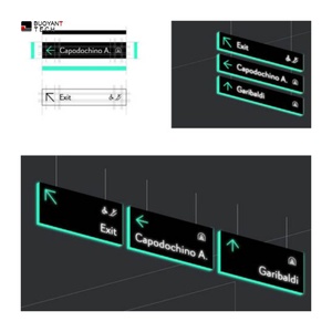 Custom Hanging Led Shopping Mall Way Finding Signage <b>Illuminated</b> Board Directional Wayfinding Signs for Hospital - Product Image 1