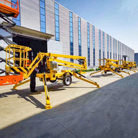 LTMG CE US Articulé Électrique Hydraulique Boom Lift Remorque Télescopique Cherry Picker Spider One Man Boom Lift Hydraclic 200kg