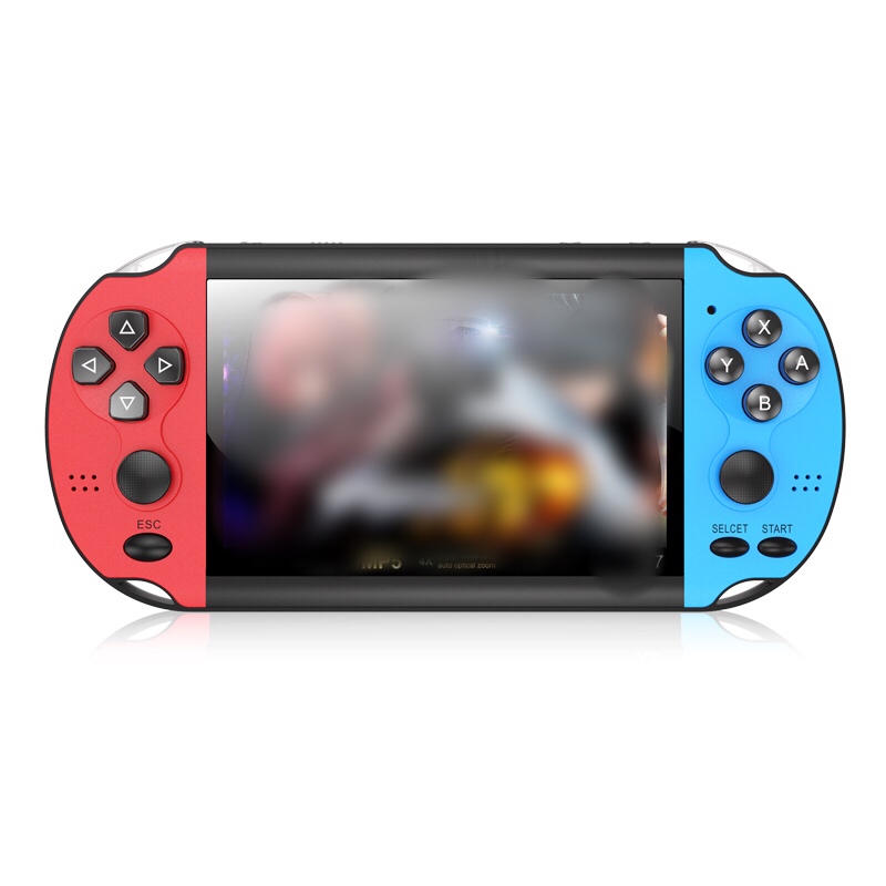 A Red Retro Classic Games Children's Handheld Small Game