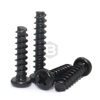 Vis en acier au carbone Baysundor C1022 Guangdong, accessoires, tête cylindrique, embout Phillips, zinguées, droites, M3.5x30mm, classe 4.8