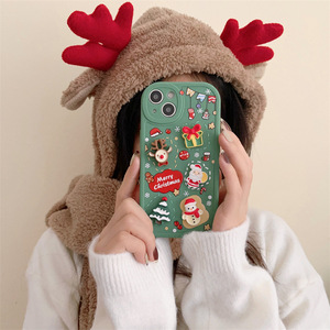 Nueva funda de teléfono 3D Cute Kawaii Mirror Christmas para <span class=keywords><strong>iPhone</strong></span> <span class=keywords><strong>XR</strong></span> 11 12 13 14 15 Pro Max - Product Image 6