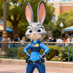 Sculptures de personnages de Zootopia, statues d'animaux de <span class=keywords><strong>film</strong></span> réalistes, conçues pour les parcs à thème, les centres commerciaux, la décoration intérieure et les expositions - Product Image 5