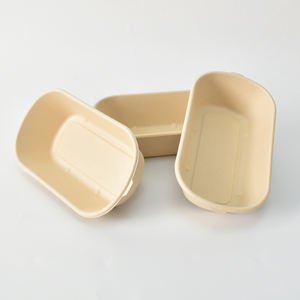 กล่องอาหารกลางวันแบบเบนโตะสำหรับซื้อกลับบ้าน ทำจากเยื่อชานอ้อย ย่อยสลายได้ กันน้ำและกันน้ำมัน ตัวอย่างสินค้าฟรี - Product Image 6