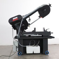 Machine à couper les tuyaux à bande métallique semi-automatique de type ciseaux, coupe d'angle à 45 degrés, rotation