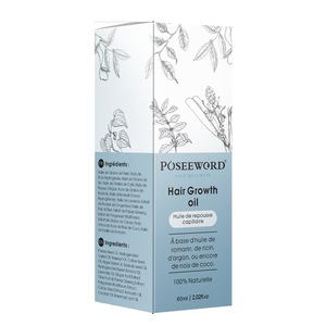 Sérum d'huile de ricin et de romarin biologique pur naturel, marque privée, huile essentielle pour le soin du cuir chevelu et des cheveux, favorisant la croissance capillaire, huile nourrissante - Product Image 4