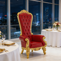 Chaise Trône Royale de Luxe à Dossier Haut pour Mariage, en Plastique Moderne, pour Événements, Chambre, Vente en Gros, Location, Durable, pour Mariés, Meilleures Ventes