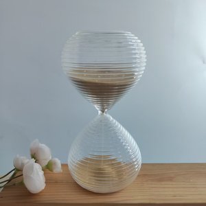 Offre Spéciale créatif <span class=keywords><strong>sablier</strong></span> en verre rayé horloge de sable ornement de salle d'étude pour enfants pour la synchronisation pour les cadeaux d'anniversaire de noël - Product Image 5