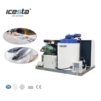 Machine à glace en flocons Icesta 2 tonnes, vente en gros directe d'usine, liste de prix