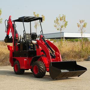 Сертифицированный CE мини-трактор экскаватор-погрузчик мини-трактор с экскаватором и фронтальным погрузчиком - Product Image 1