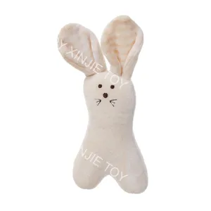 奇怪的兔子毛绒动物毛绒玩具创意设计定制20厘米站立姿势肤色兔子毛绒玩具