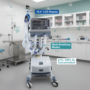 EURVET Equipo <span class=keywords><strong>Veterinario</strong></span> Más Popular, Máquina de Anestesia por Inhalación, Ventilador de <span class=keywords><strong>Emergencia</strong></span>, Ventilador Portátil - Product Image 1