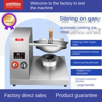 Mesin Masak Gas Komersial SEMIKRON Stainless Steel 304 110v/220V Robot Penggorengan Wok dengan Sistem Penyemprotan Api