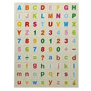 냉장고 자석 귀여운 EVA 알파벳 문자와 부드러운 PVC 동물 고무 자석 번호 어린이 교육 재미 스티커